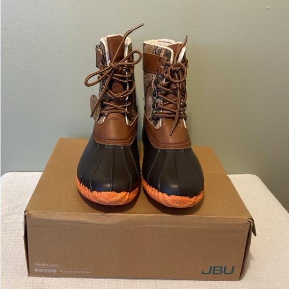 JBU Brown Python and Coral Women's Boots - Picture 3 of 10